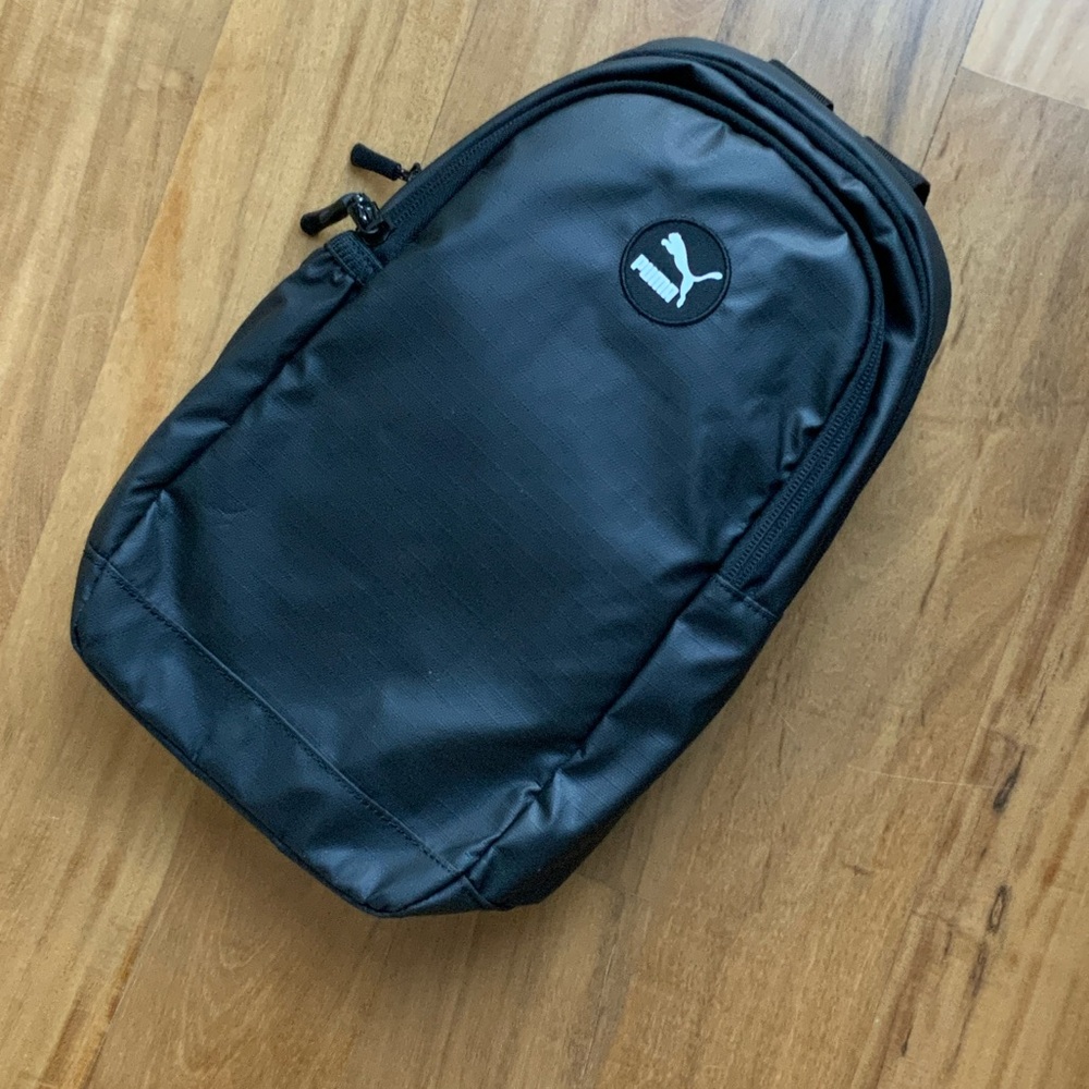 Puma Black sling Backpack Black PUMA Sling Bag